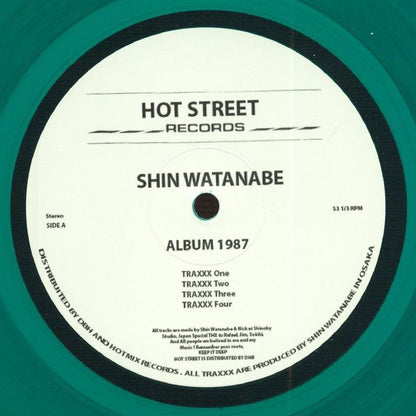 Shin Watanabe – Album 1987 (LP, Green Transparent, Hot Street Records, 2026) Front Cover