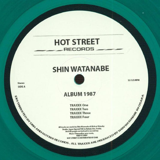 Shin Watanabe – Album 1987 (LP, Green Transparent, Hot Street Records, 2026) Front Cover