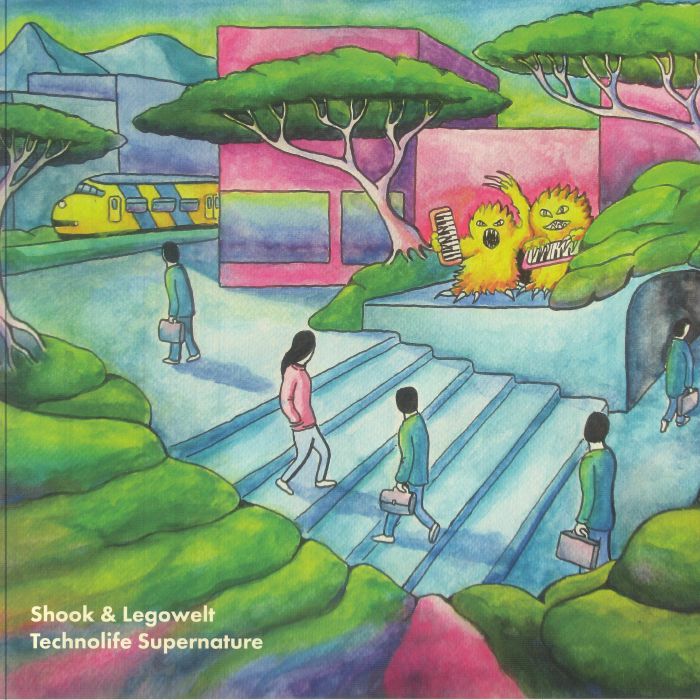 Shook & Legowelt – Technolife Supernature (LP, Nightwind Records, 2025) front cover