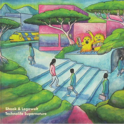 Shook & Legowelt – Technolife Supernature (LP, Nightwind Records, 2025) front cover