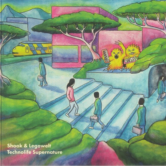 Shook & Legowelt – Technolife Supernature (LP, Nightwind Records, 2025) front cover