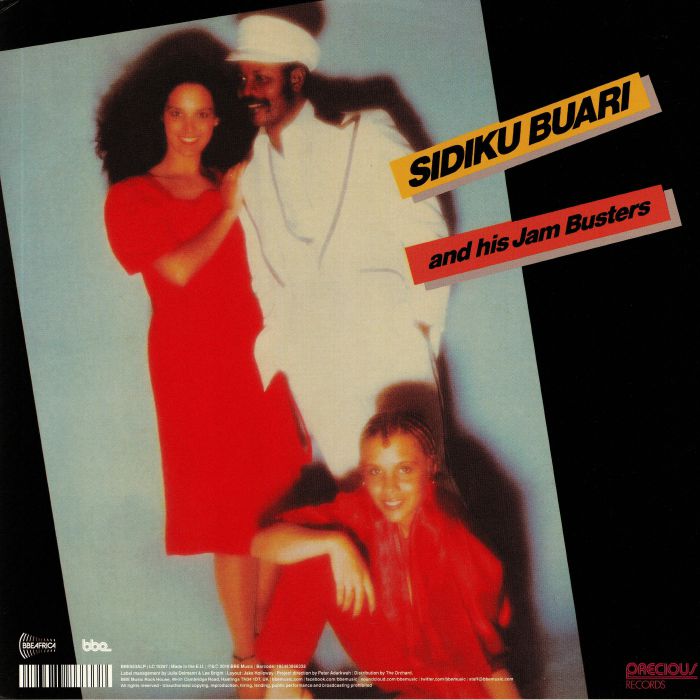 Sidiku Buari – Feelings & Jam Busters (2xLP, BBE, 2019) Back Cover