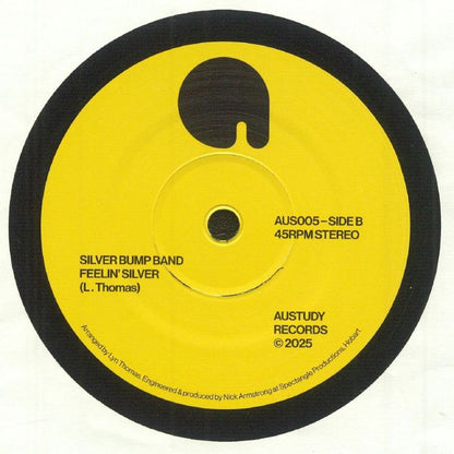 Silver Bump Band – Feelin' Funky / Feelin' Silver (7", Austudy Records, 2025) Back Cover