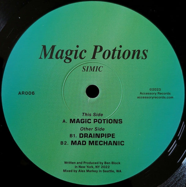 Simic – Magic Potions (12", Accessory Records, 2023) Front Cover