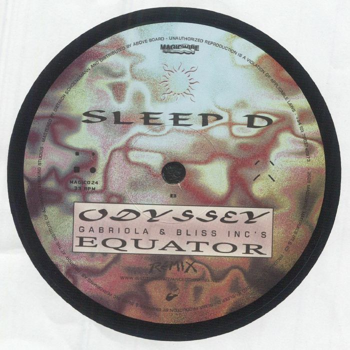 Sleep D – Odyssey (12", Magicwire, 2026) Back Cover