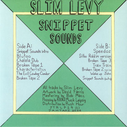 Slim Levy – Snippet Sounds (LP, coloured, Jahtari, 2026) Back Cover