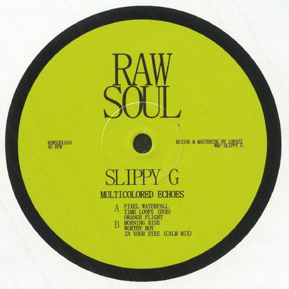 Slippy G – Multicolored Echoes EP (12", Raw Soul, 2025) Back Cover