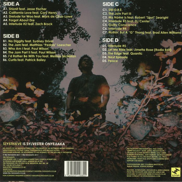 Sly5thAve – The Invisible Man: An Orchestral Tribute To Dr. Dre (2xLP, Tru Thoughts, 2017) Back Cover