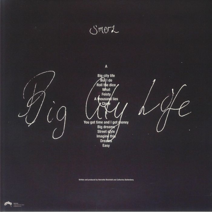 Smerz – Big City Life (LP, 180g, White, Escho, 2025) Back Cover