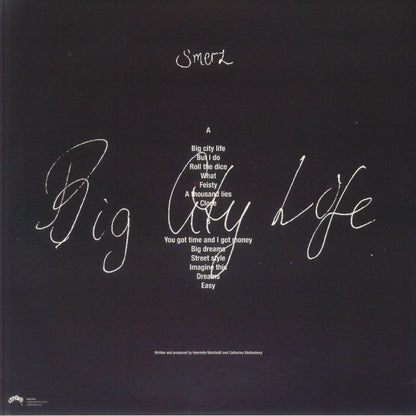 Smerz – Big City Life (LP, 180g, White, Escho, 2025) Back Cover