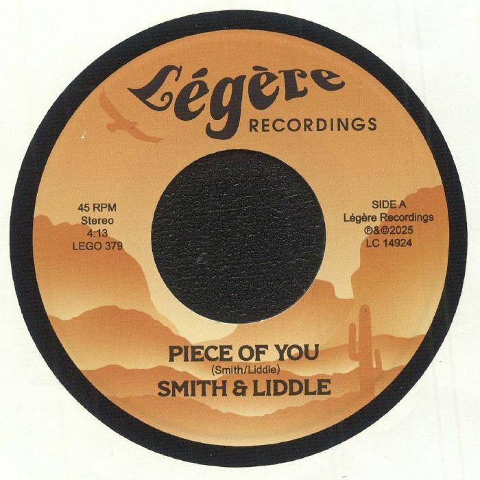 Smith & Liddle – Piece Of You (7", Légère Recordings, 2025) Front Cover