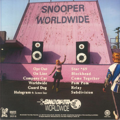 Snooper – Worldwide (LP, Pom Pom, Third Man Records, 2025) Back Cover