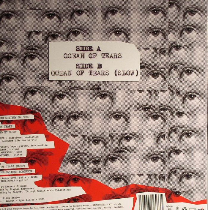 Soko – Ocean Of Tears (7", Because Music, 2015) Back Cover