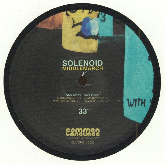 Solenoid – Middlemarch (12", Common Language, 2026) Back Cover