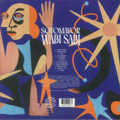 Sotomayor – Wabi Sabi (LP, Wonderwheel Recordings, 2026) Back Cover