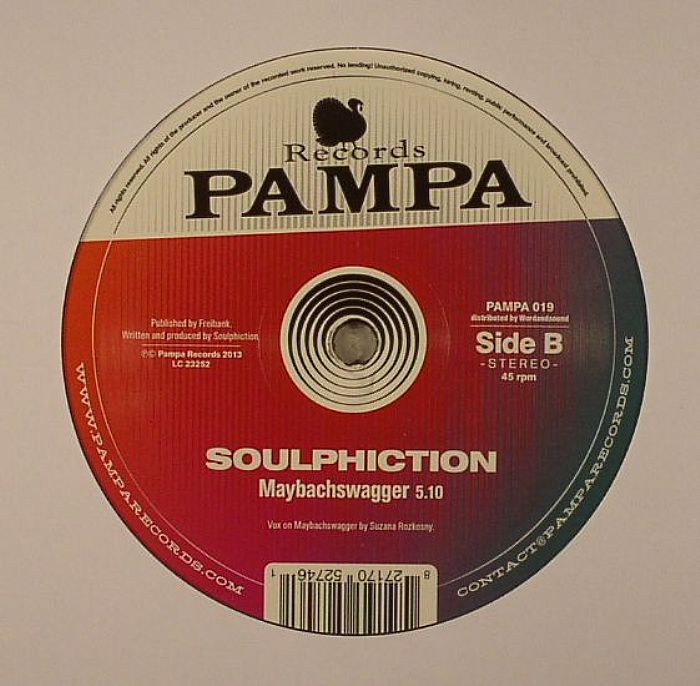 Soulphiction – When Radio Was Boss / Maybachswagger (12", Pampa Records, 2013) Back Cover