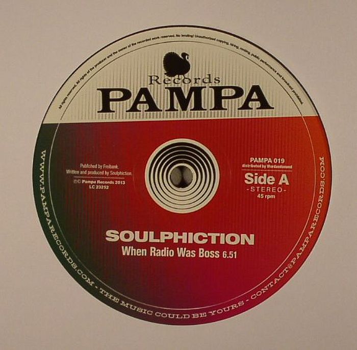 Soulphiction – When Radio Was Boss / Maybachswagger (12", Pampa Records, 2013) Front Cover