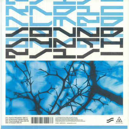 Sound Synthesis – Radical Meditation EP (12", Blue Transparent, Analogical Force, 2026) Back Cover
