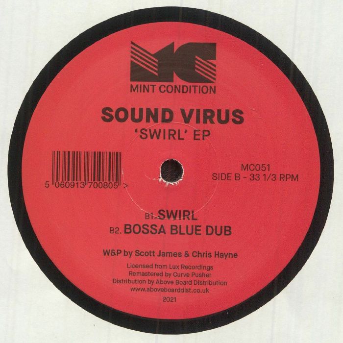 Sound Virus – Swirl EP (12", Mint Condition, 2021) Back Cover