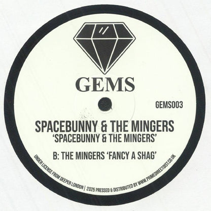 Spacebunny The Mingers – Spacebunny & The Mingers (12", Gems, 2025) Back Cover