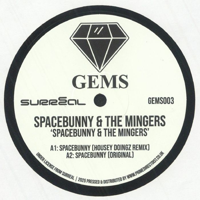 Spacebunny The Mingers – Spacebunny & The Mingers (12", Gems, 2025) Front Cover