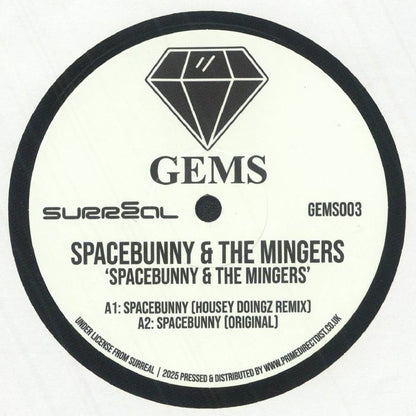 Spacebunny The Mingers – Spacebunny & The Mingers (12", Gems, 2025) Front Cover