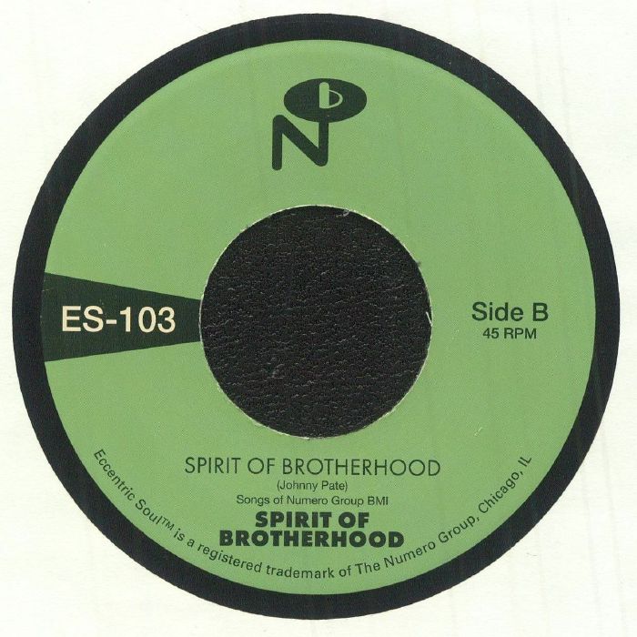 Spirit Of Brotherhood – Go For It (7", The Numero Group, 2026) Back Cover