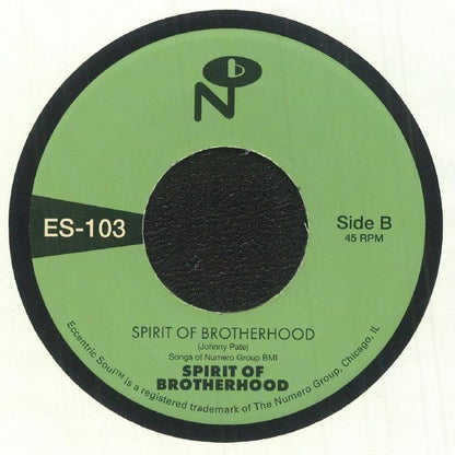 Spirit Of Brotherhood – Go For It (7", The Numero Group, 2026) Back Cover