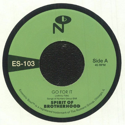 Spirit Of Brotherhood – Go For It (7", The Numero Group, 2026) Front Cover