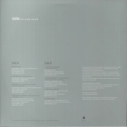 SQÜRL – Silver Haze (LP, Silver, Sacred Bones Records, 2023) Back Cover