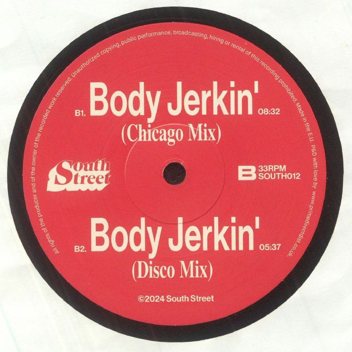 Stacy Kidd Feat. Peven Everett – Body Jerkin' (12", South Street, 2025) back cover