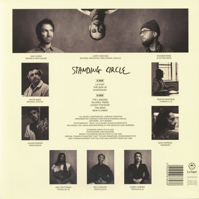 Standing Circle – Standing Circle (LP, La Sape, 2026) Back Cover