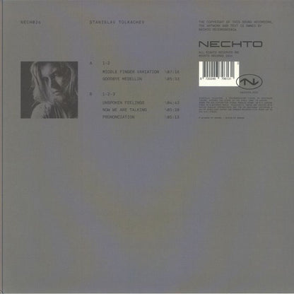 Stanislav Tolkachev – NECH 024 EP (12", heavyweight (plays inside out, Techno, 2024) Back Cover