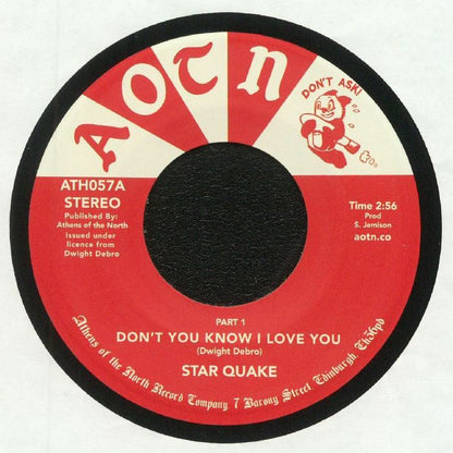 Star Quake – Don't You Know I Love You  (7", Athens Of The North, 2017) Front Cover