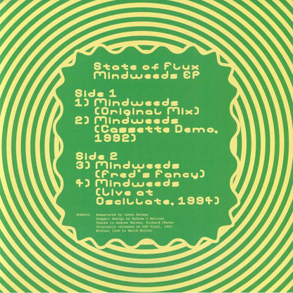 State Of Flux – Mind Weeds (12", Podadisk, 2026) Back Cover