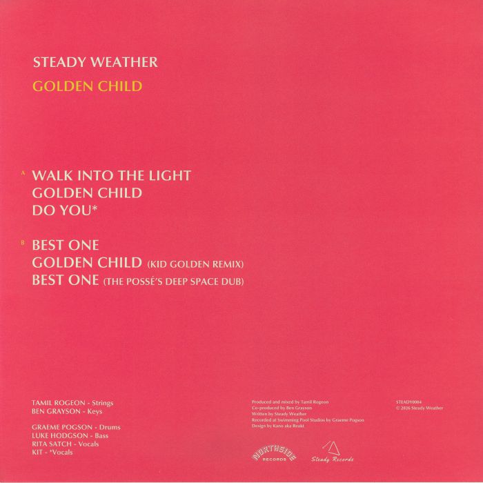 Steady Weather – Golden Child (LP, Steady Records, 2026) Back Cover