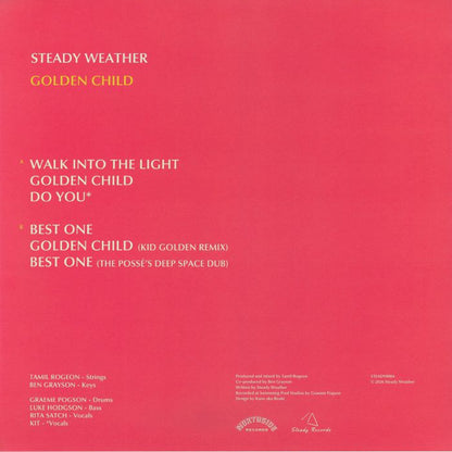 Steady Weather – Golden Child (LP, Steady Records, 2026) Back Cover