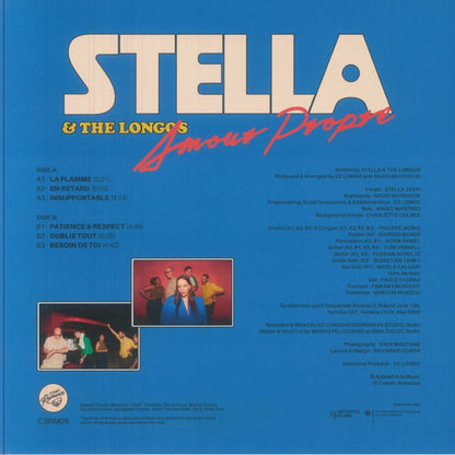 Stella & The Longos – Amour Propre (LP, Cosmic Romance, 2025) Back Cover