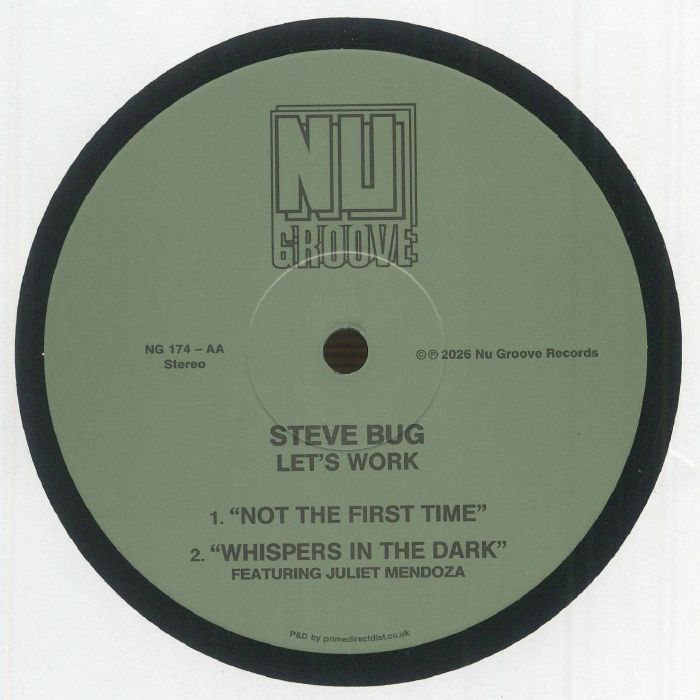 Steve Bug – Let's Work (12", Nu Groove Records, 2026) Back Cover