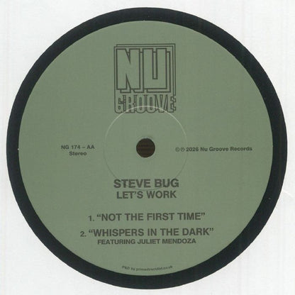 Steve Bug – Let's Work (12", Nu Groove Records, 2026) Back Cover