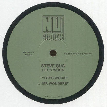Steve Bug – Let's Work (12", Nu Groove Records, 2026) Front Cover