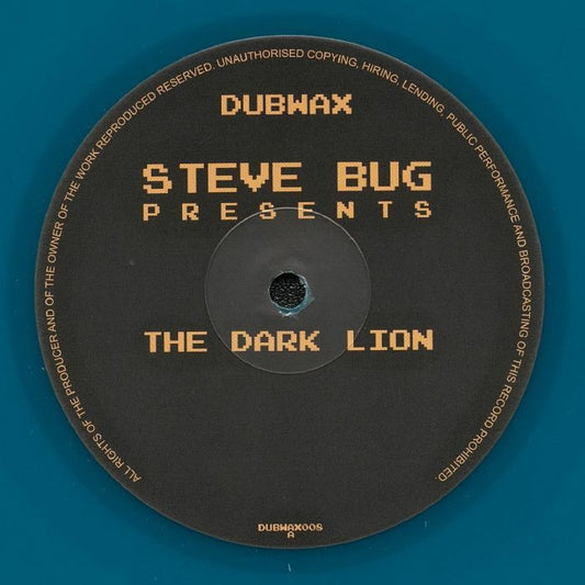 Steve Bug – Presents The Dark Lion (12", Blue, Dubwax, 2026) Front Cover