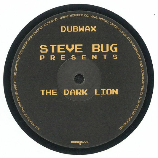 Steve Bug – Presents The Dark Lion (12", Dubwax, 2024) Front Cover