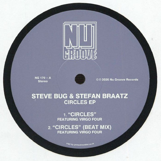 Steve Bug & Stefan Braatz – Circles EP (12", Nu Groove Records, 2026) Front Cover