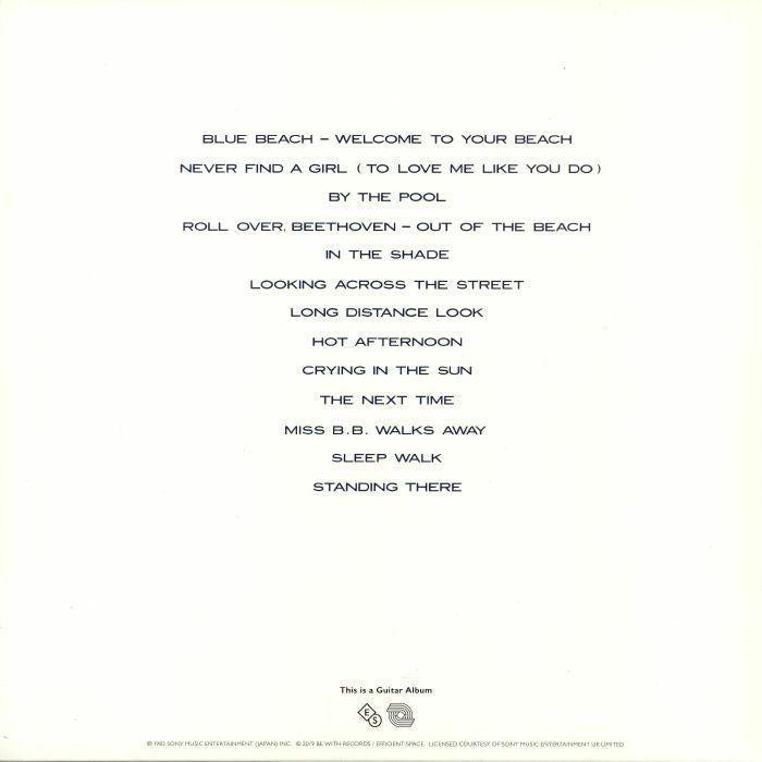 Steve Hiett – Down On The Road By The Beach (LP, Gatefold, Efficient Space, 2019) Back Cover