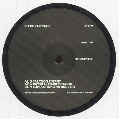 Steve Rachmad – 3-6-9 EP (12", Dekmantel, 2026) Front Cover