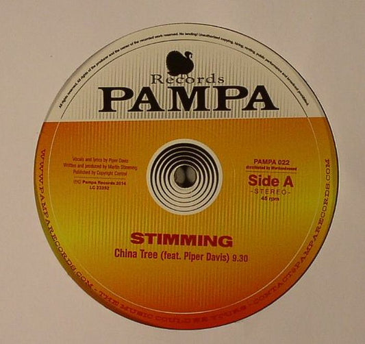 Stimming – The Southern Sun EP (12", Pampa Records, 2014) Front Cover