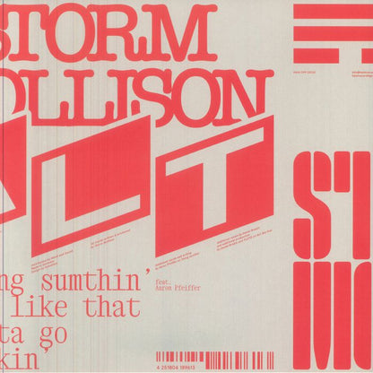 Storm Mollison – A.L.T. EP (12", Heist, 2026) Front Cover