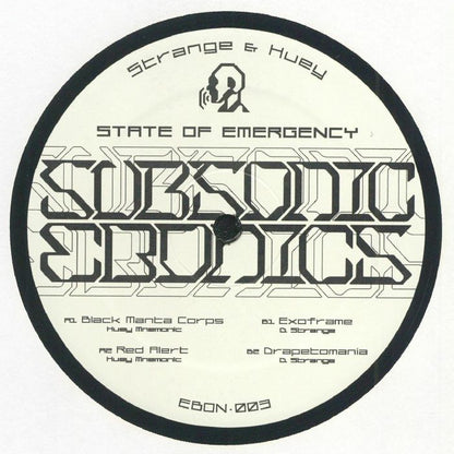 Strange Huey – State Of Emergency (12", Subsonic Ebonics, 2024) Front Cover