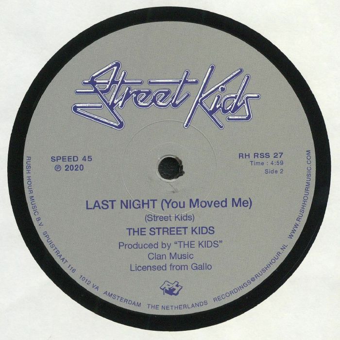 Street Kids – Game No. 1 (12", Rush Hour, 2020) Back Cover